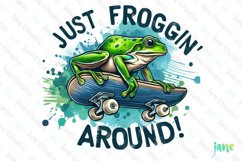 Just Froggin' Around Sublimation Clipart Product Image 1