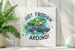 Just Froggin' Around Sublimation Clipart Product Image 2