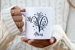 Aries Zodiac Sign SVG. Horoscope Symbol Laser Cut File. Product Image 2