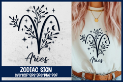 Aries Zodiac Sign SVG. Horoscope Symbol Laser Cut File. Product Image 1