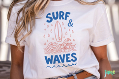 Two-Tone Summer Beach Doodles SVG PNG Product Image 5