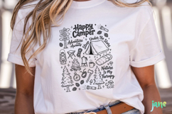 Happy Camper SVG PNG Product Image 5