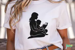 Mother & Child Silhouette SVG PNG Product Image 4