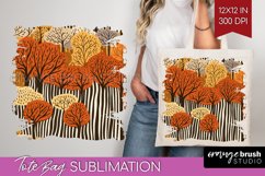Autumn Forest Tote Bag - Fall Tote Bag PNG Sublimation Product Image 1