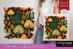 Autumn Forest Tote Bag - Fall Tote Bag PNG Sublimation Product Image 1