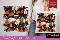 Autumn Forest Tote Bag - Fall Tote Bag PNG Sublimation Product Image 1