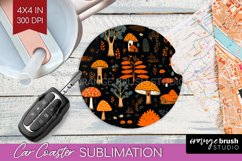 Autumn Forest Car Coaster - Fall Coaster PNG Sublimation Product Image 1
