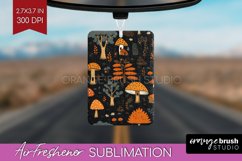 Autumn Forest Air Freshener PNG - Fall PNG Sublimation Product Image 1