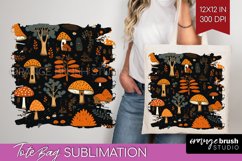 Autumn Forest Tote Bag - Fall Tote Bag PNG Sublimation Product Image 1