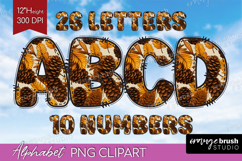 Autumn Doodle Aphabet Clipart - Cozy Fall Letters PNG Product Image 1