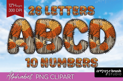 Autumn Doodle Aphabet Clipart - Cozy Fall Letters PNG Product Image 1
