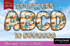 Autumn Doodle Aphabet Clipart - Cozy Fall Letters PNG Product Image 1