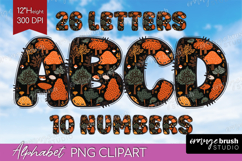 Autumn Doodle Aphabet Clipart - Cozy Fall Letters PNG Product Image 1