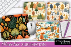 Fall Mouse Pad Designs - Autumn Forest Mousepad Sublimation Product Image 1
