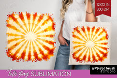 Autumn Tote Bag - Tie Dye Tote Bag PNG Sublimation Product Image 1