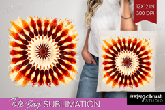 Autumn Tote Bag - Tie Dye Tote Bag PNG Sublimation Product Image 1