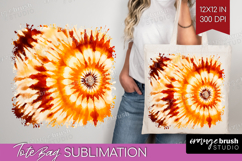 Autumn Tote Bag - Tie Dye Tote Bag PNG Sublimation Product Image 1