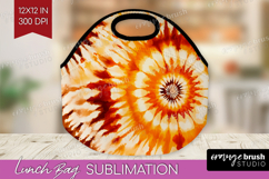 Autumn Lunch Bag - Tie Dye Lunch Bug PNG Sublimation Product Image 1