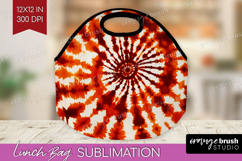 Autumn Lunch Bag - Tie Dye Lunch Bug PNG Sublimation Product Image 1