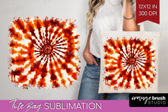 Autumn Tote Bag - Tie Dye Tote Bag PNG Sublimation Product Image 1