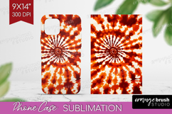 Autumn Phone Case PNG - Tie Dye Case PNG Sublimation Product Image 1