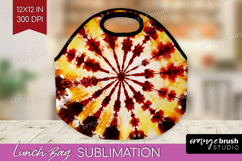 Autumn Lunch Bag - Tie Dye Lunch Bug PNG Sublimation Product Image 1