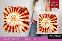 Autumn Tote Bag - Tie Dye Tote Bag PNG Sublimation Product Image 1