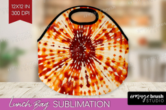 Autumn Lunch Bag - Tie Dye Lunch Bug PNG Sublimation Product Image 1