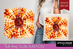 Autumn Tote Bag - Tie Dye Tote Bag PNG Sublimation Product Image 1