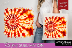 Autumn Tote Bag - Tie Dye Tote Bag PNG Sublimation Product Image 1