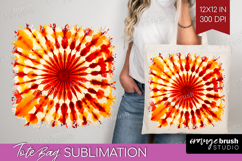 Autumn Tote Bag - Tie Dye Tote Bag PNG Sublimation Product Image 1