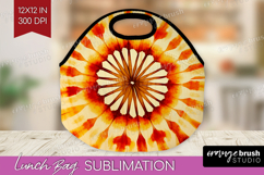 Autumn Lunch Bag - Tie Dye Lunch Bug PNG Sublimation Product Image 1