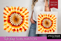 Autumn Tote Bag - Tie Dye Tote Bag PNG Sublimation Product Image 1