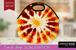 Autumn Lunch Bag - Tie Dye Lunch Bug PNG Sublimation Product Image 1