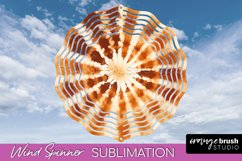 Autumn Tie Dye Wind Spinner Sublimation - Fall Wind Spinner Product Image 1