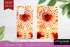 Autumn Phone Case PNG - Tie Dye Case PNG Sublimation Product Image 1