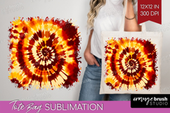 Autumn Tote Bag - Tie Dye Tote Bag PNG Sublimation Product Image 1
