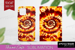 Autumn Phone Case PNG - Tie Dye Case PNG Sublimation Product Image 1