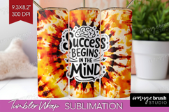 Inspirational Quote Tumbler Wrap - Autumn Tie Dye Tumbler Product Image 1