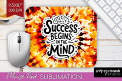 Inspirational Quote Mouse Pad Sublimation - Autumn Tie Dye Product Image 1