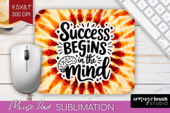 Inspirational Quote Mouse Pad Sublimation - Autumn Tie Dye Product Image 1