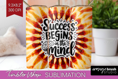 Inspirational Quote Tumbler Wrap - Autumn Tie Dye Tumbler Product Image 1