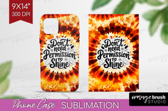 Inspirational Quote Phone Case PNG - Autumn Tie Dye Case PNG Product Image 1