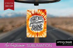 Inspirational Quote Air Freshener PNG - Autumn Tie Dye PNG Product Image 1