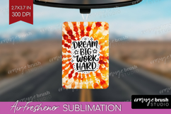 Inspirational Quote Air Freshener PNG - Autumn Tie Dye PNG Product Image 1