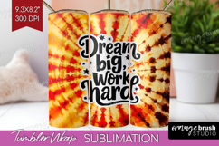 Inspirational Quote Tumbler Wrap - Autumn Tie Dye Tumbler Product Image 1