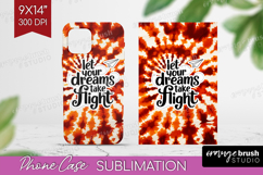 Inspirational Quote Phone Case PNG - Autumn Tie Dye Case PNG Product Image 1