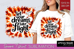 Inspirational Quote Square Tshirt Background - Autumn Tie Product Image 1