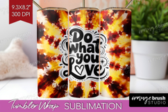 Inspirational Quote Tumbler Wrap - Autumn Tie Dye Tumbler Product Image 1