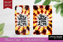 Inspirational Quote Phone Case PNG - Autumn Tie Dye Case PNG Product Image 1